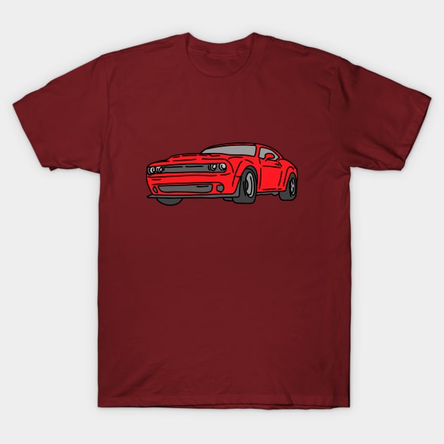 monster muscle car T-Shirt by fokaction